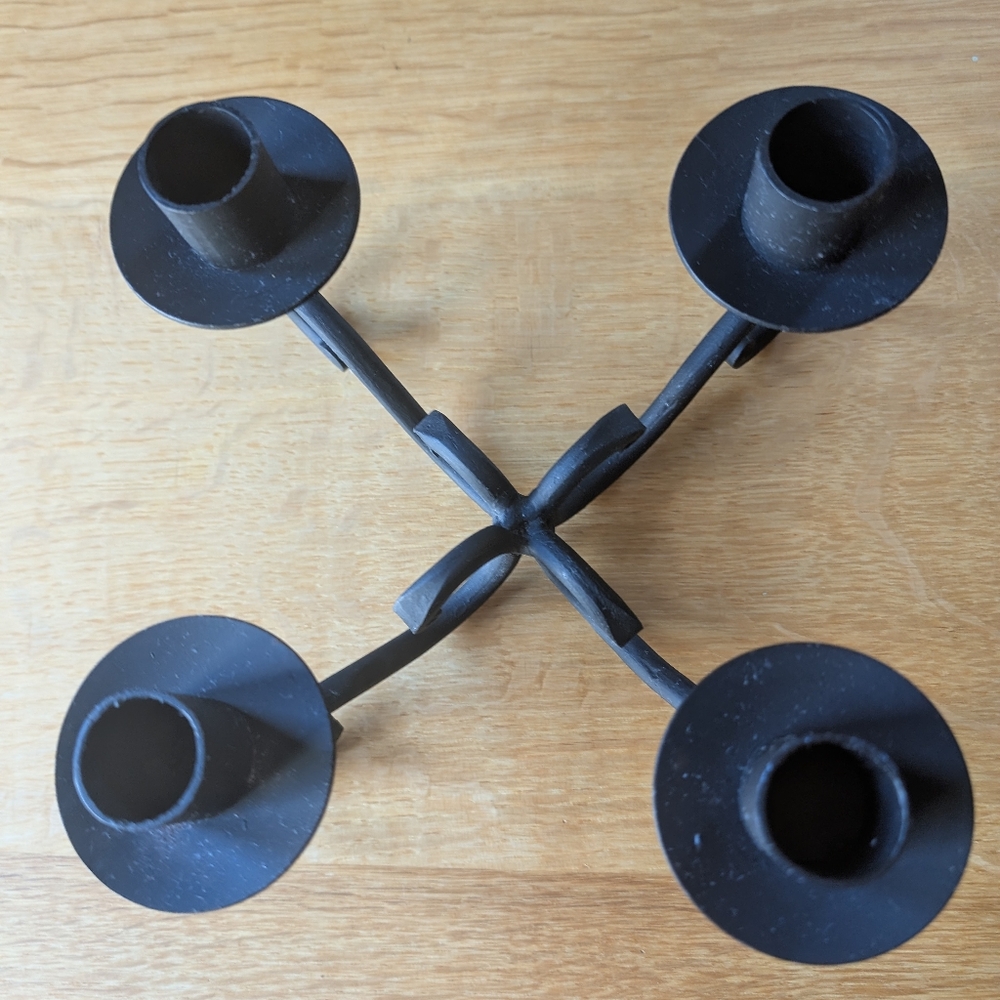 Black Wrought Iron Candelabra